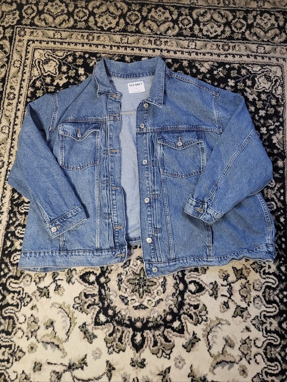 Old Navy Light Blue Denim Jacket 4X